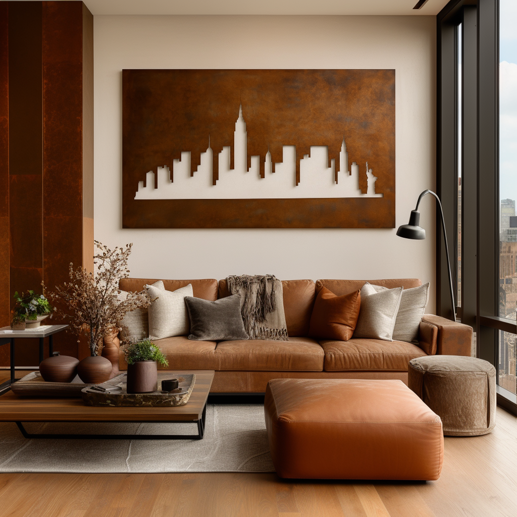 The Manhattan Skyline - Metal Wall Art