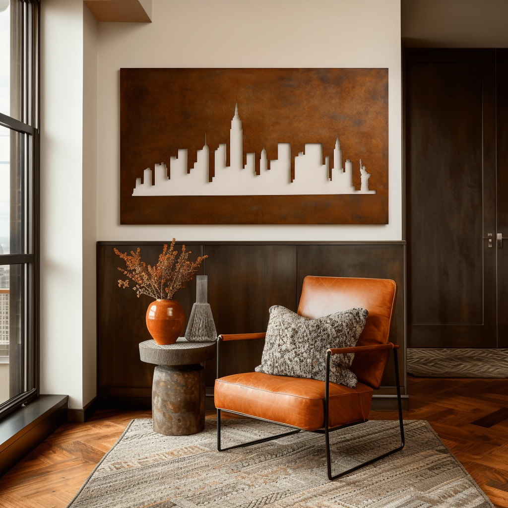 The Manhattan Skyline - Metal Wall Art
