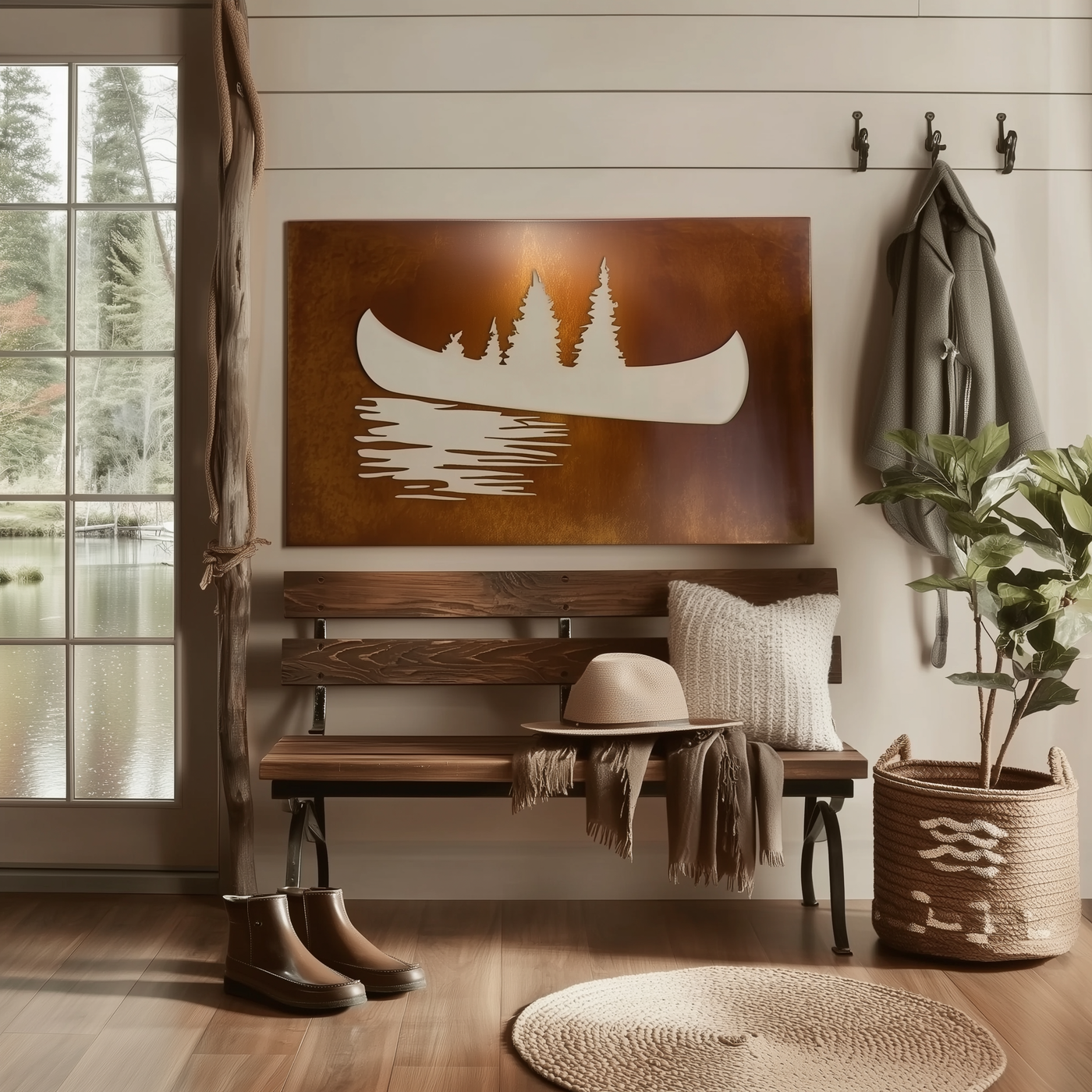 The Timberline - Metal Wall Art - Oxide