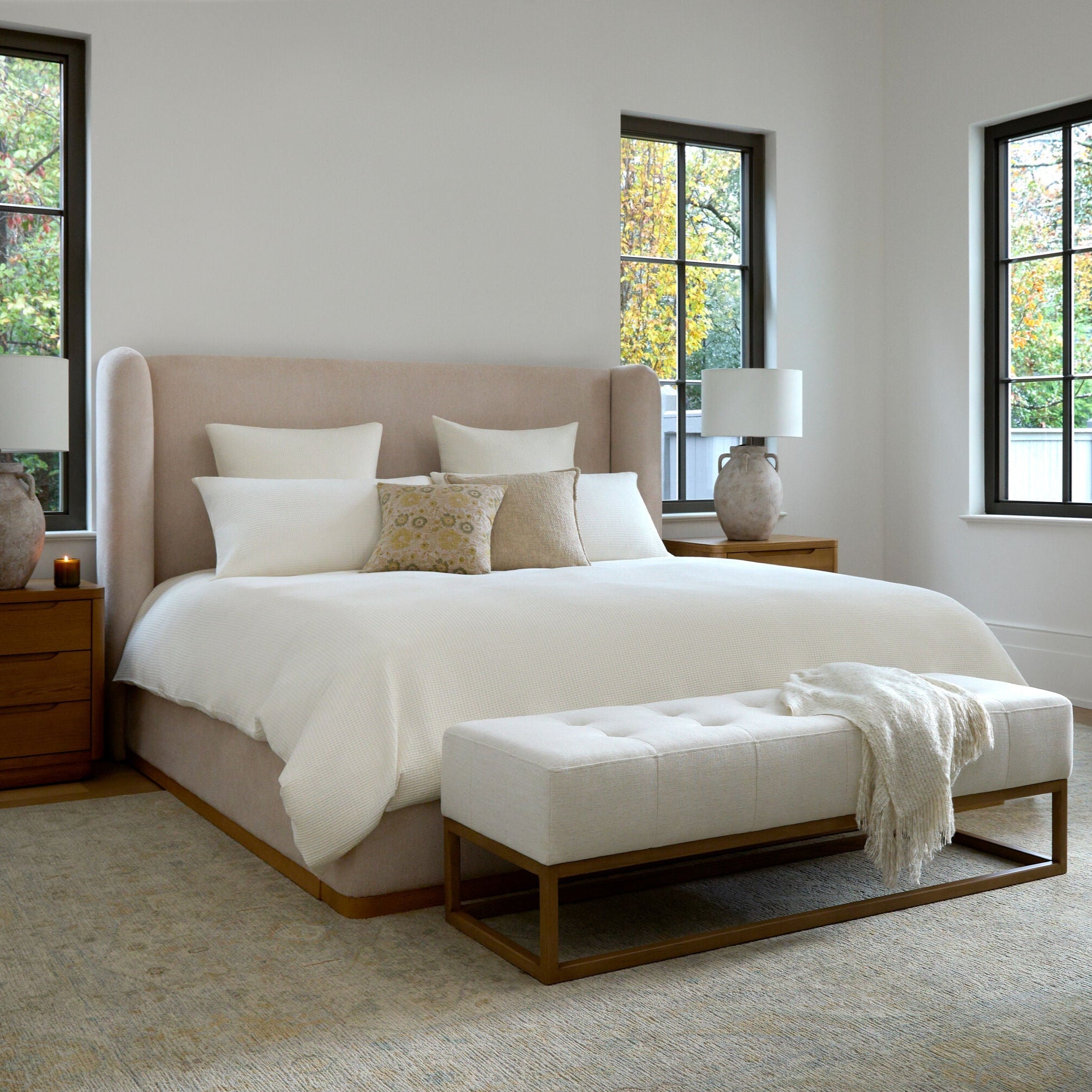 Covella Upholstered Bed - Anthem Classic