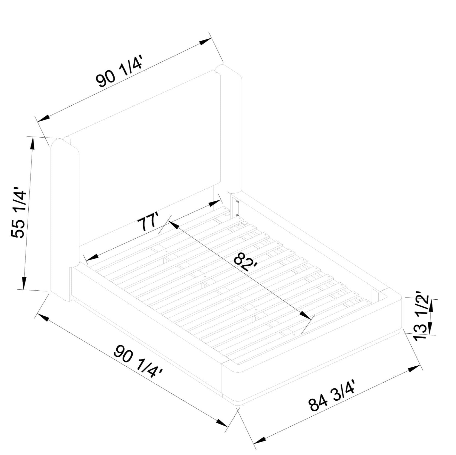 Covella Upholstered Bed - Anthem Classic