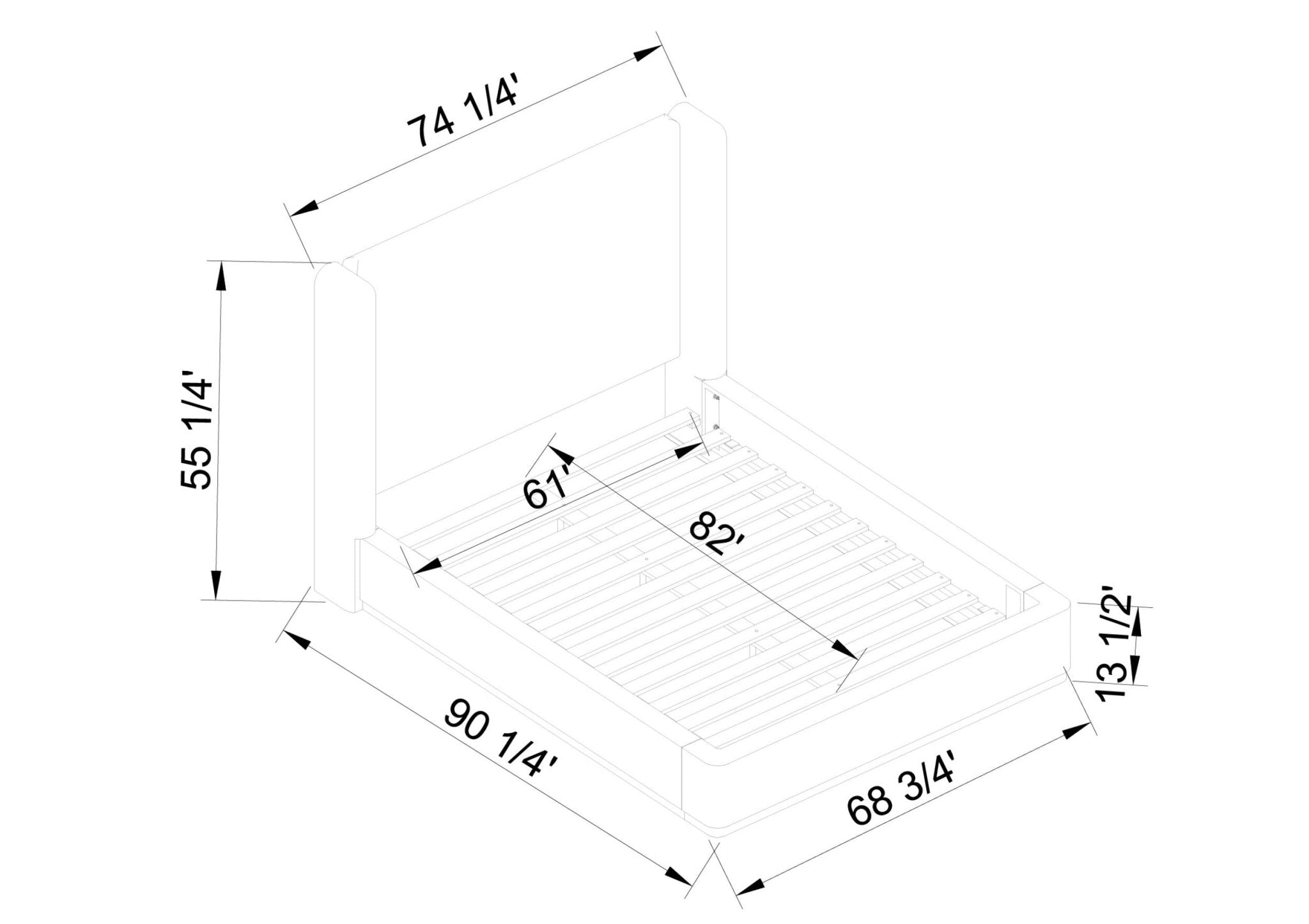 Covella Upholstered Bed - Anthem Classic