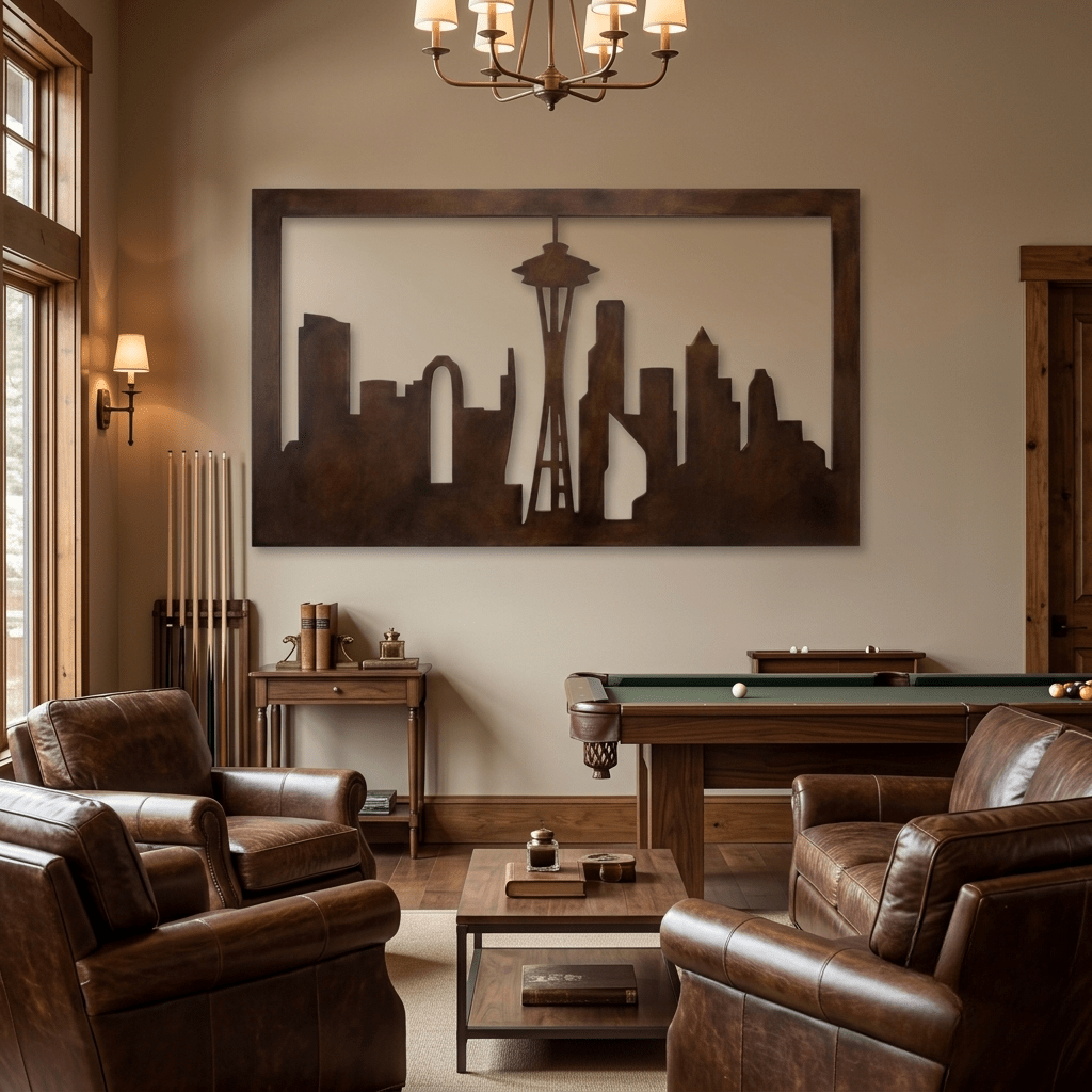 Emerald City - Metal Wall Art - Umber - Anthem Classic