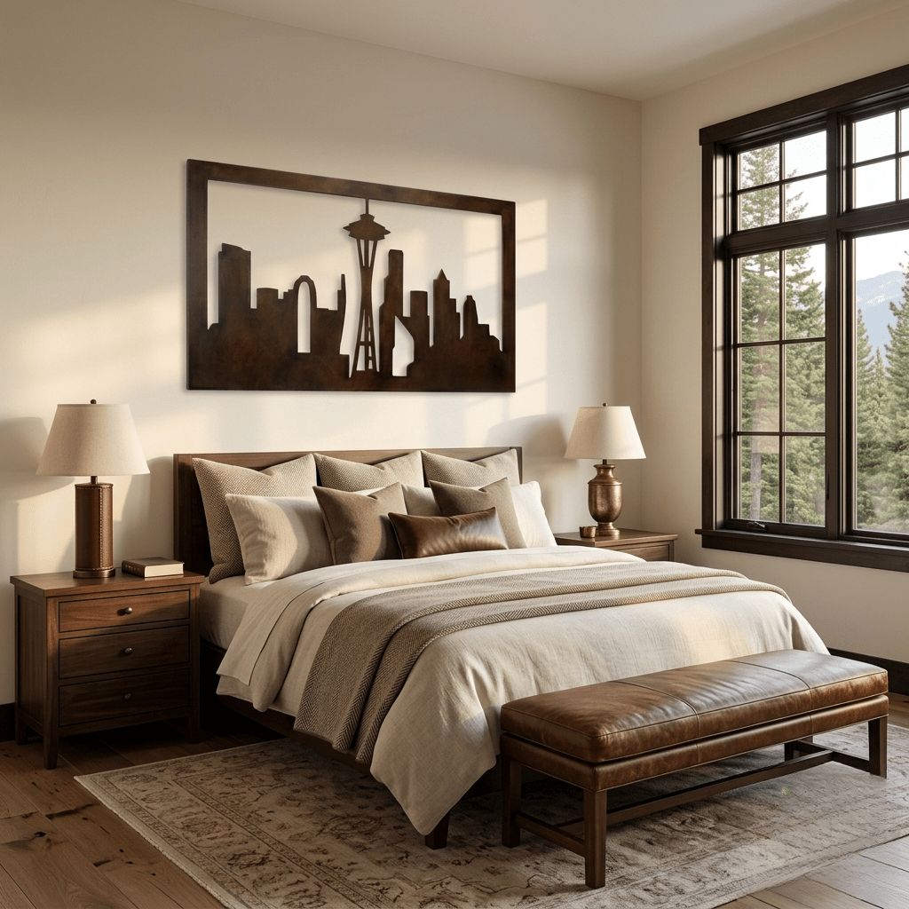Emerald City - Metal Wall Art - Umber - Anthem Classic