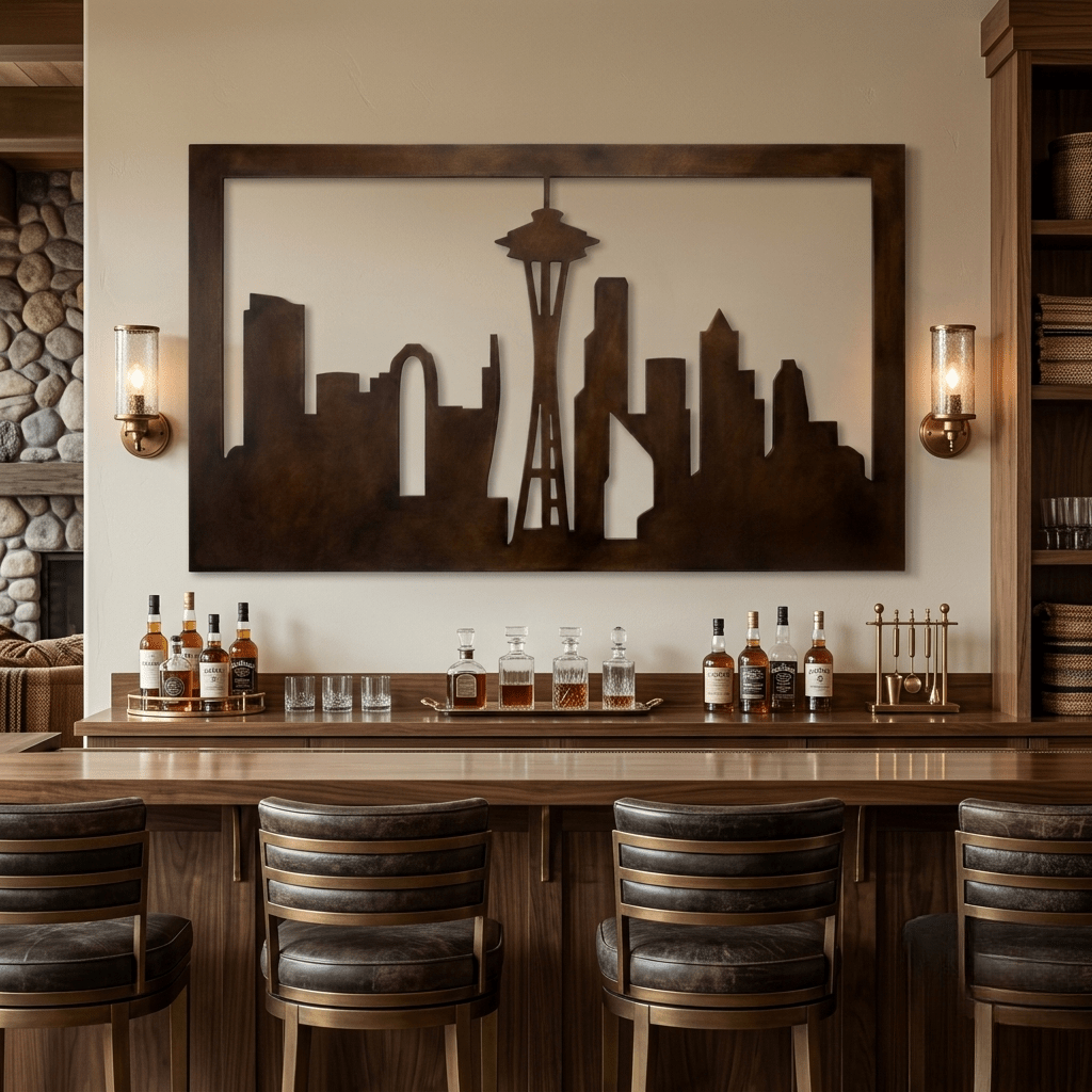 Emerald City - Metal Wall Art - Umber - Anthem Classic