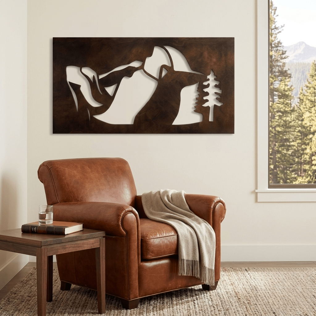 Half Dome - Metal Wall Art - Umber - Anthem Classic