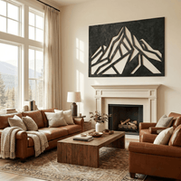 Modern Mountain - Metal Wall Art - Forge