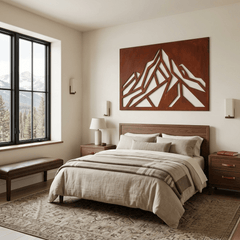 Modern Mountain - Metal Wall Art - Oxide - Anthem Classic