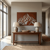 Modern Mountain - Metal Wall Art - Oxide