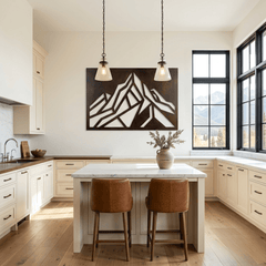 Modern Mountain - Metal Wall Art - Umber - Anthem Classic