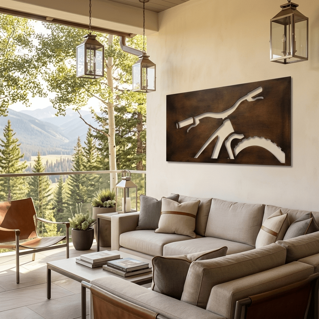 Off Trail - Metal Wall Art - Umber - Anthem Classic