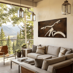 Off Trail - Metal Wall Art - Umber - Anthem Classic