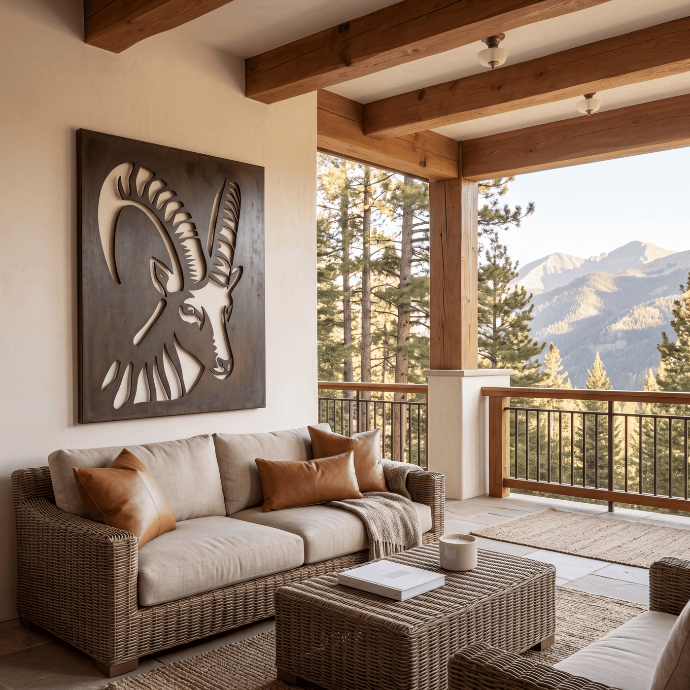 The Alpine Ibex - Metal Wall Art - Forge - Anthem Classic