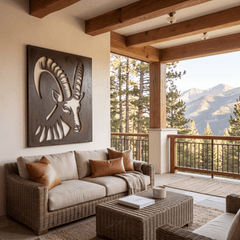 The Alpine Ibex - Metal Wall Art - Forge - Anthem Classic