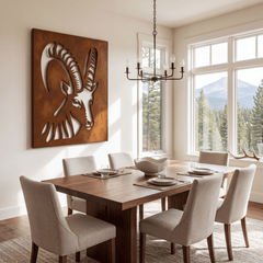 The Alpine Ibex - Metal Wall Art - Oxide - Anthem Classic
