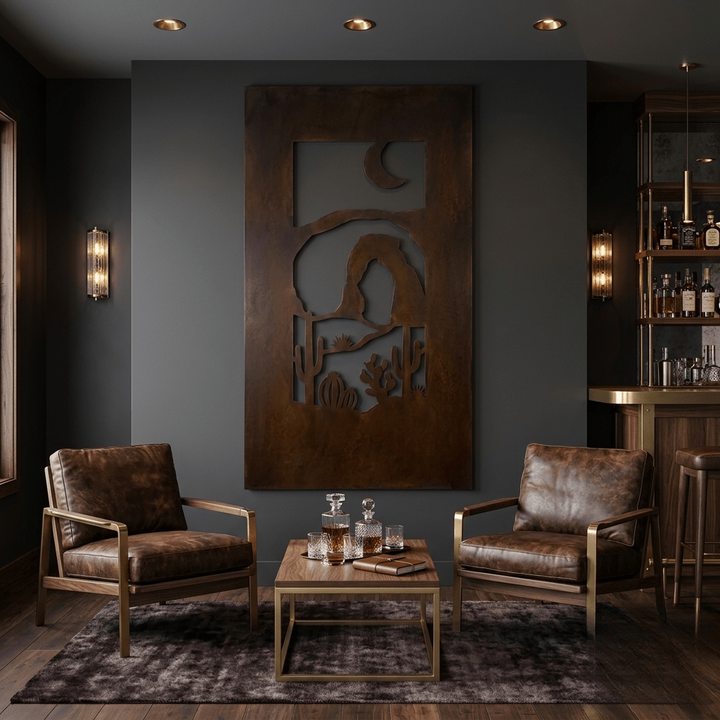 The Arches - Metal Wall Art - Umber - Anthem Classic