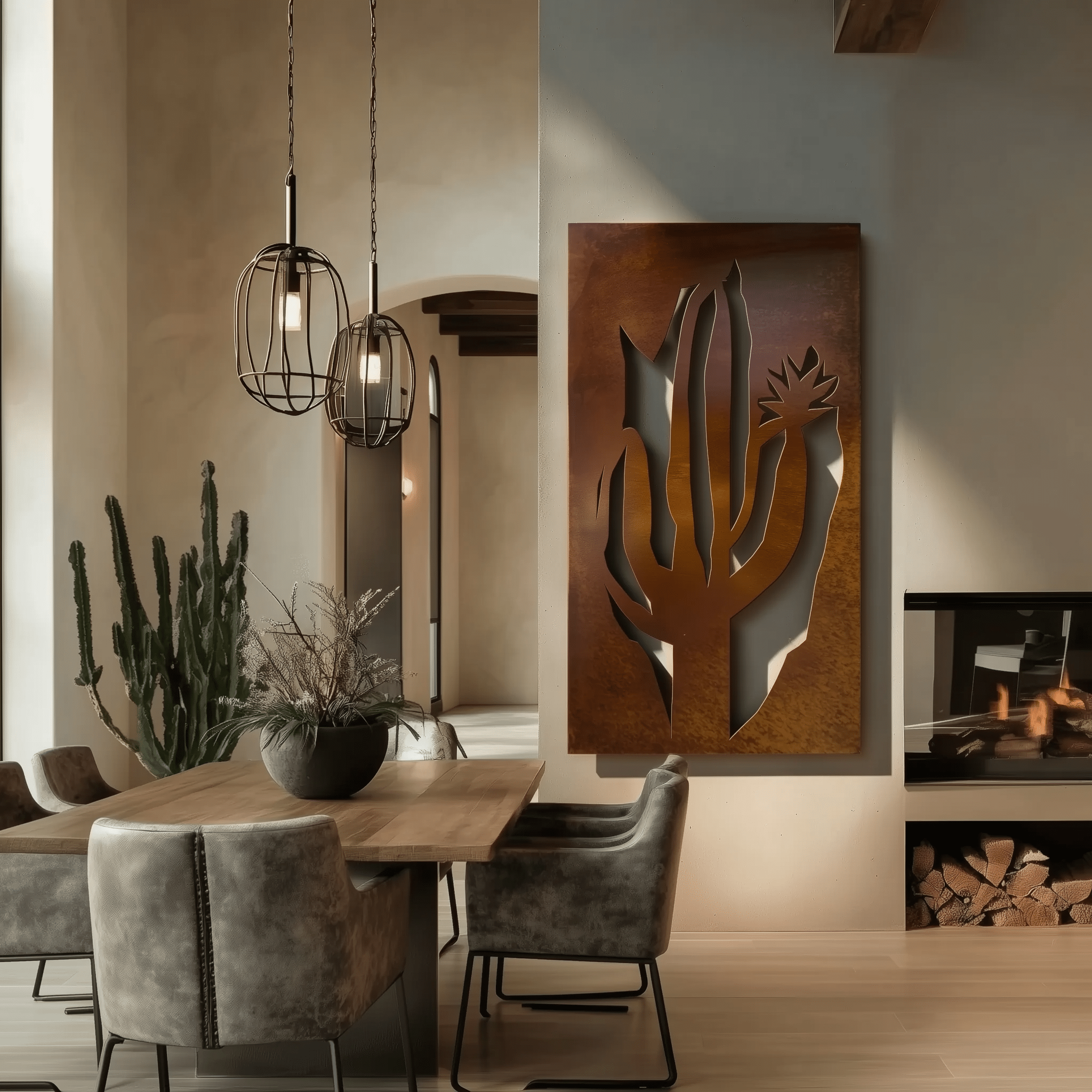 The Arizona Saguaro Cactus Blossom - Metal Wall Art - Anthem Classic