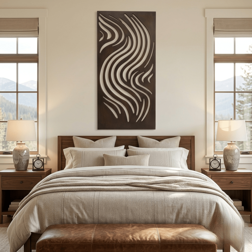 The Aura Flow - Metal Wall Art - Umber - Anthem Classic