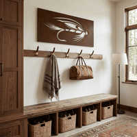 The Backcast - Metal Wall Art - Oxide