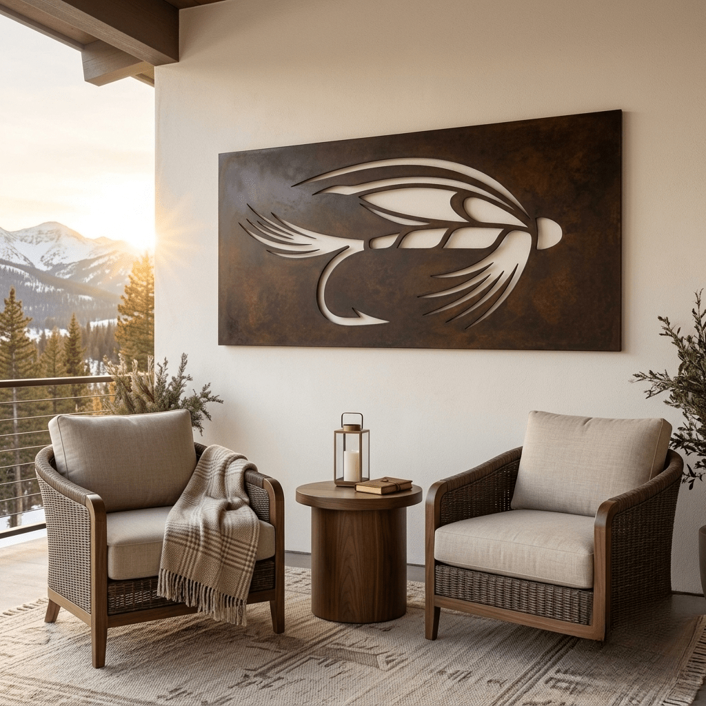 The Backcast - Metal Wall Art - Umber - Anthem Classic