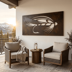 The Backcast - Metal Wall Art - Umber - Anthem Classic