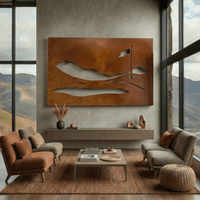 The Banner - Metal Wall Art - Oxide
