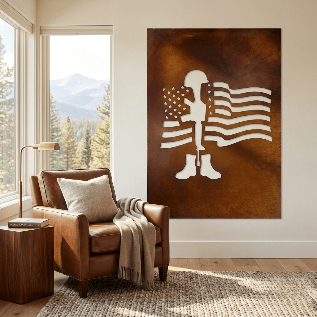 The Battle Cross - Metal Wall Art - Oxide - Anthem Classic