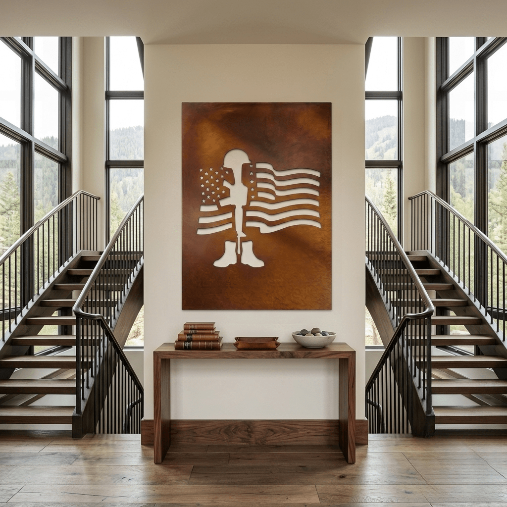 The Battle Cross - Metal Wall Art - Oxide - Anthem Classic