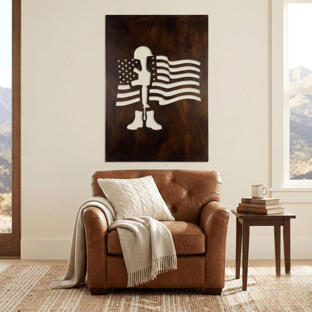 The Battle Cross - Metal Wall Art - Umber - Anthem Classic