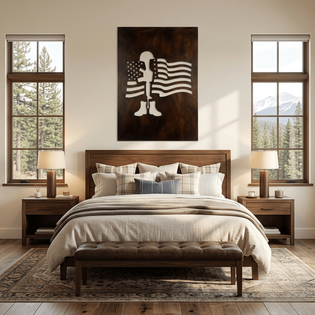 The Battle Cross - Metal Wall Art - Umber - Anthem Classic