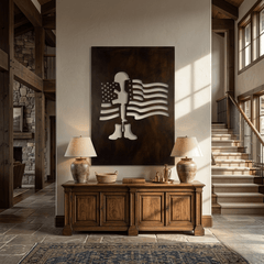 The Battle Cross - Metal Wall Art - Umber - Anthem Classic