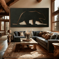 The Bear - Metal Wall Art - Forge