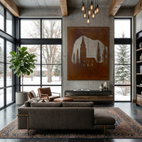 The Belfry - Metal Wall Art - Oxide