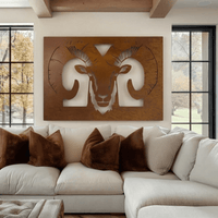 The Bighorn Sheep - Metal Wall Art - Oxide