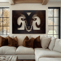 The Bighorn Sheep - Metal Wall Art - Umber