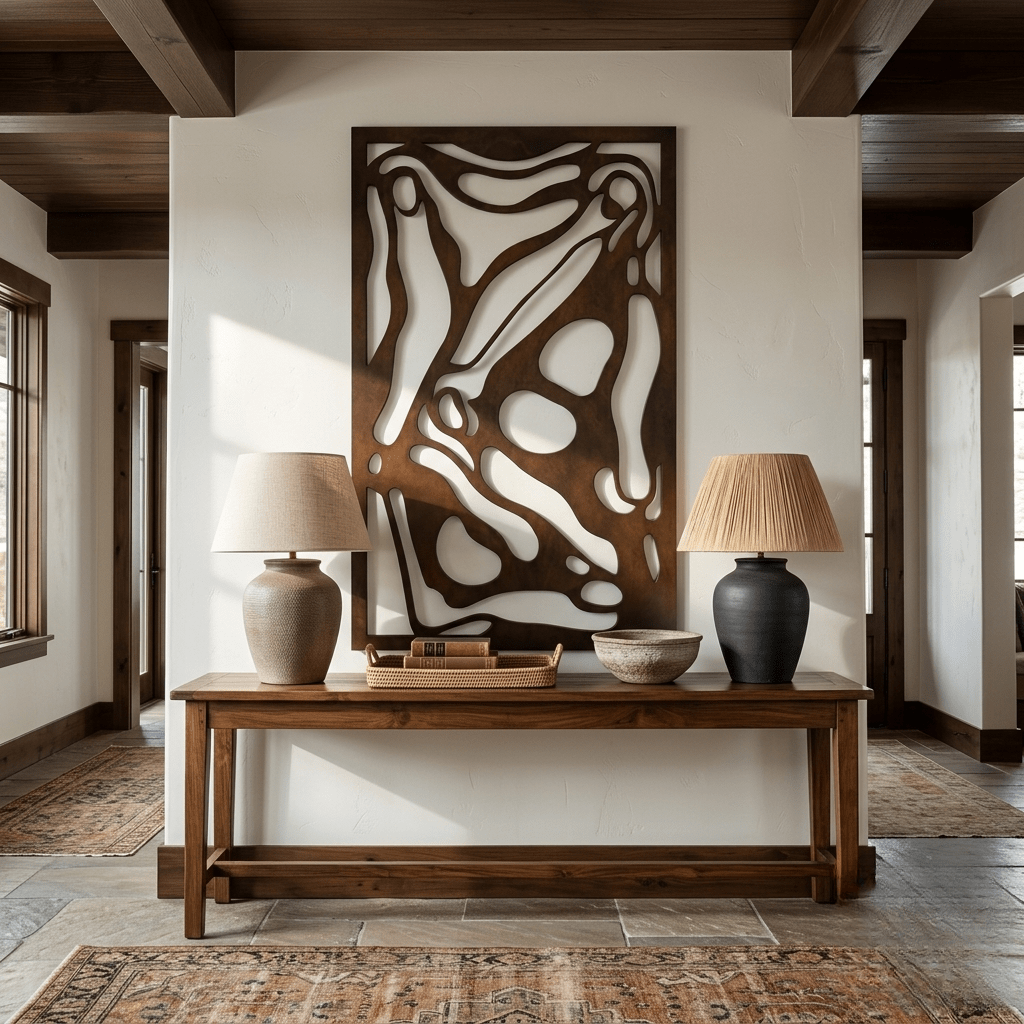 The Birdies View - Metal Wall Art - Umber - Anthem Classic