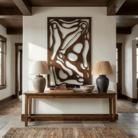 The Birdies View - Metal Wall Art - Umber