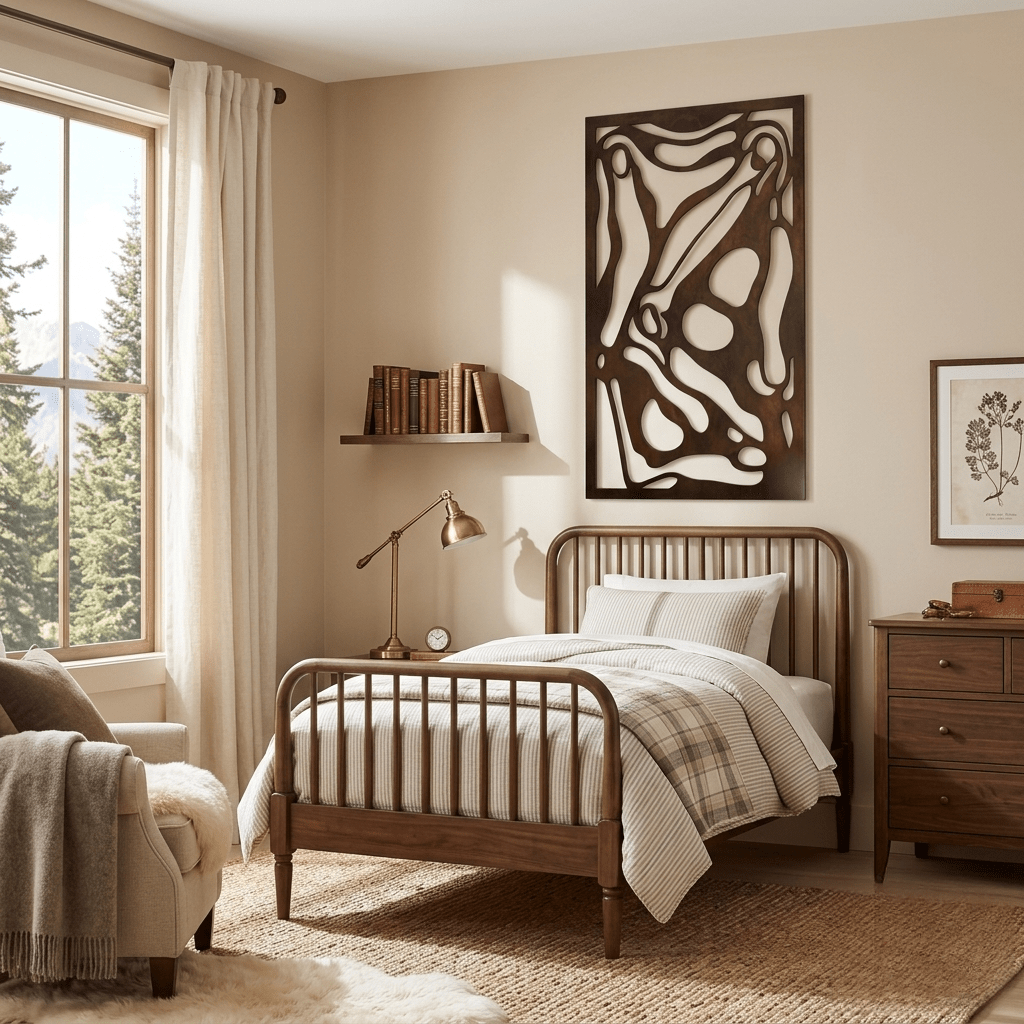 The Birdies View - Metal Wall Art - Umber - Anthem Classic