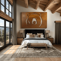 The Black Bear - Metal Wall Art - Oxide