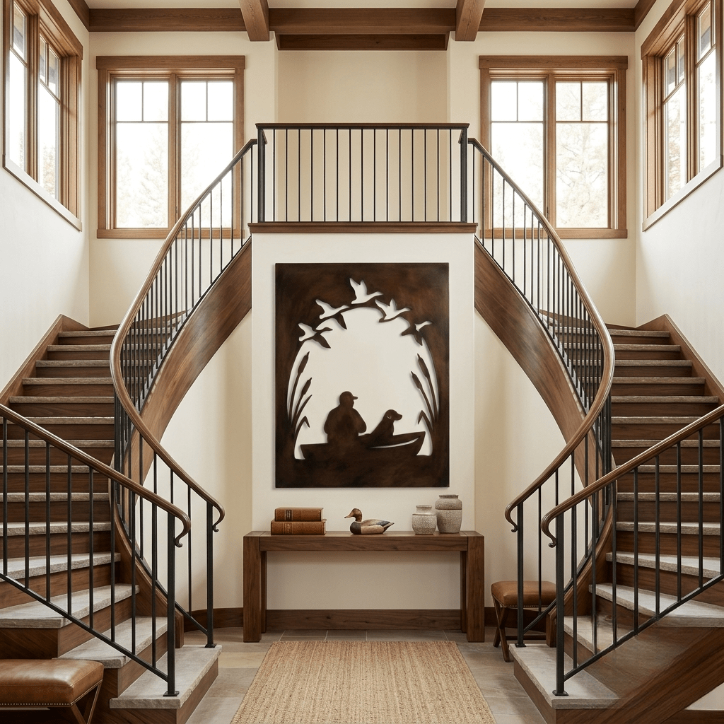The Boat Hunt - Metal Wall Art - Umber - Anthem Classic