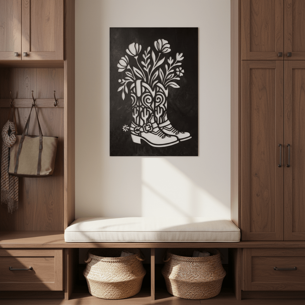 The Boot Bouquet - Metal Wall Art - Forge - Anthem Classic
