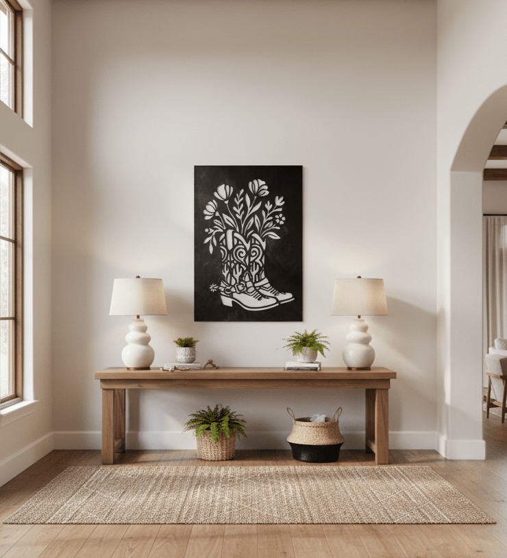 The Boot Bouquet - Metal Wall Art - Forge - Anthem Classic