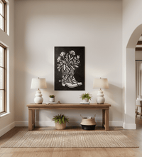 The Boot Bouquet - Metal Wall Art - Forge