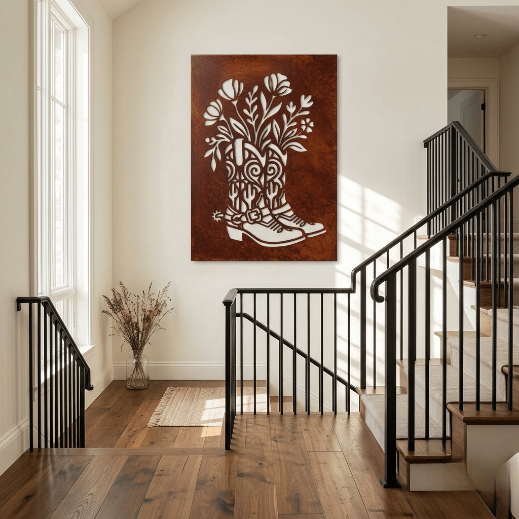 The Boot Bouquet - Metal Wall Art - Oxide - Anthem Classic