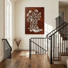 The Boot Bouquet - Metal Wall Art - Oxide - Anthem Classic