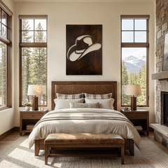 The Brim - Metal Wall Art - Umber - Anthem Classic