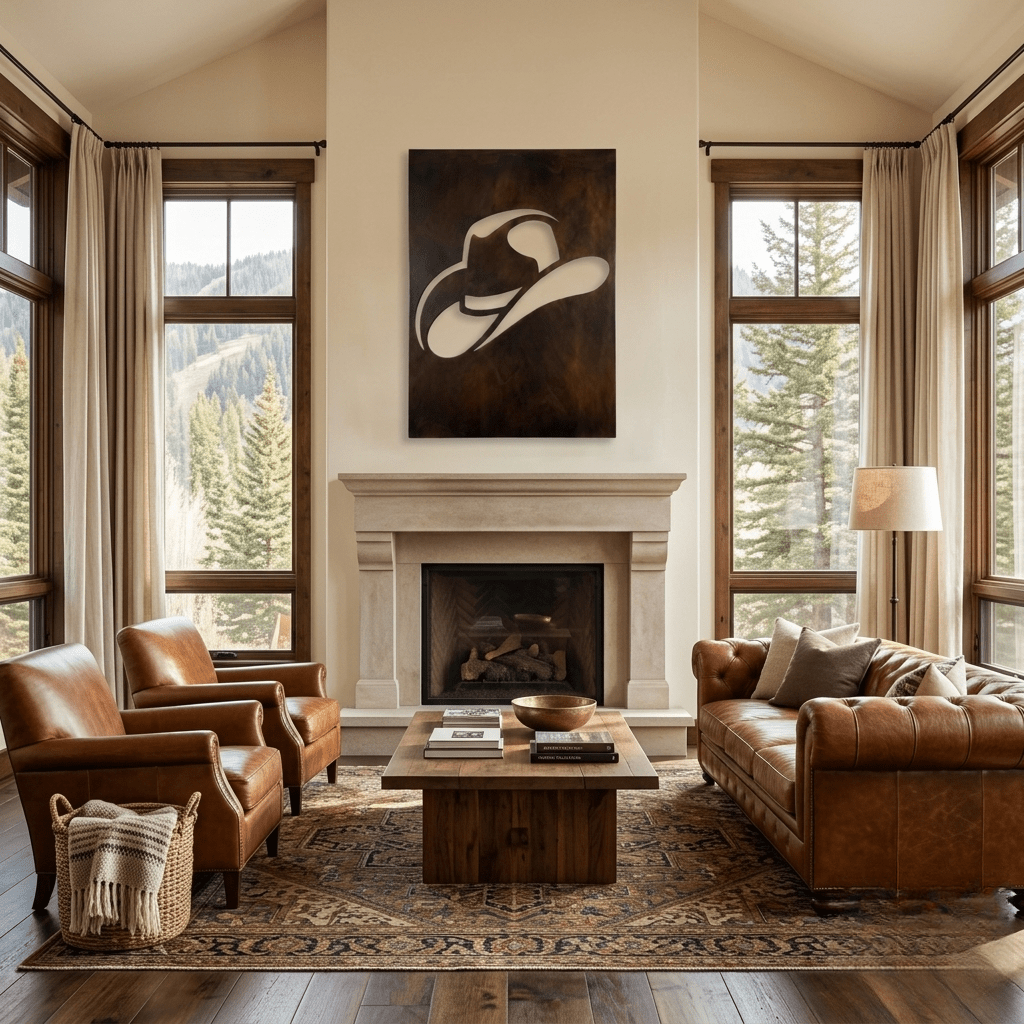 The Brim - Metal Wall Art - Umber - Anthem Classic