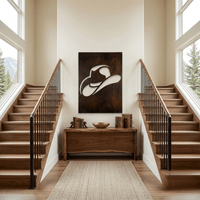 The Brim - Metal Wall Art - Umber