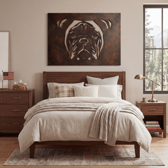 The Bulldog - Metal Wall Art - Umber - Anthem Classic