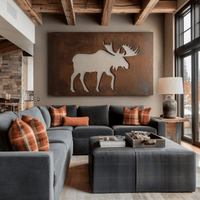 The Bullmark - Metal Wall Art - Umber